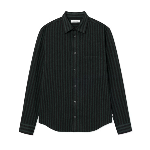 Wood Wood Carter Shirt Ultra Green Stripe