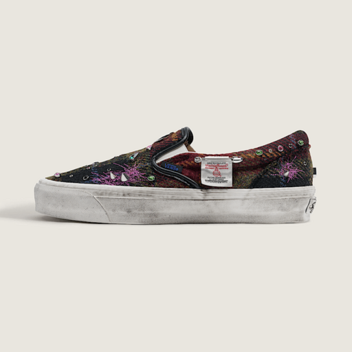 Vans  LX Slip On 98 Harris Tweed  Red/Blue