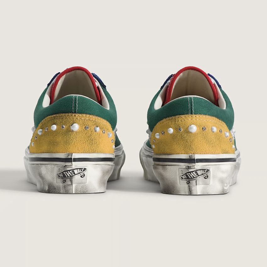 Vans  LX Old School 36  Pearlized Green/Red/Yellow