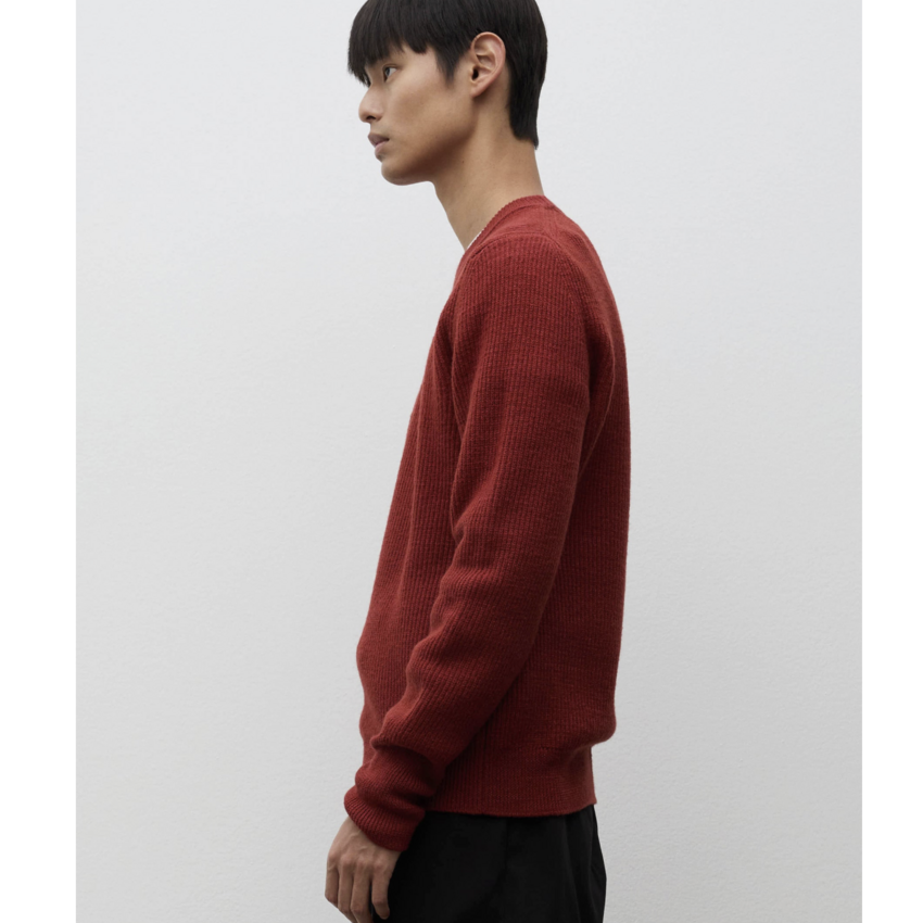 Norse Projects  Henning Cotton Wool Rib Sweater Cowhide