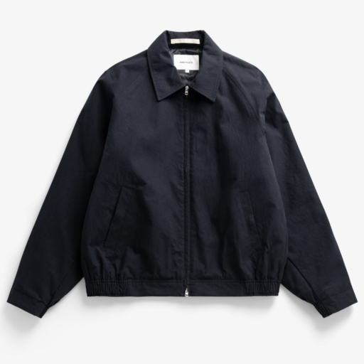 Norse Projects  Stensholt Buff Cotton Blouson Dark Navy