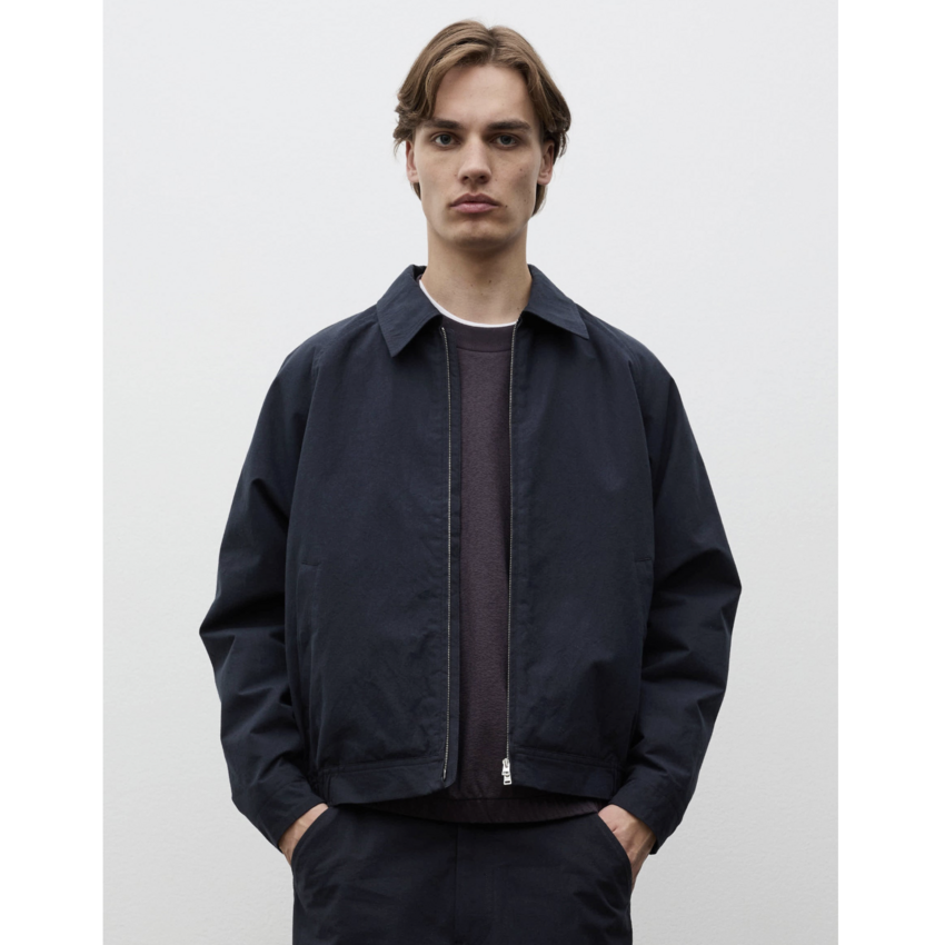 Norse Projects  Stensholt Buff Cotton Blouson Dark Navy