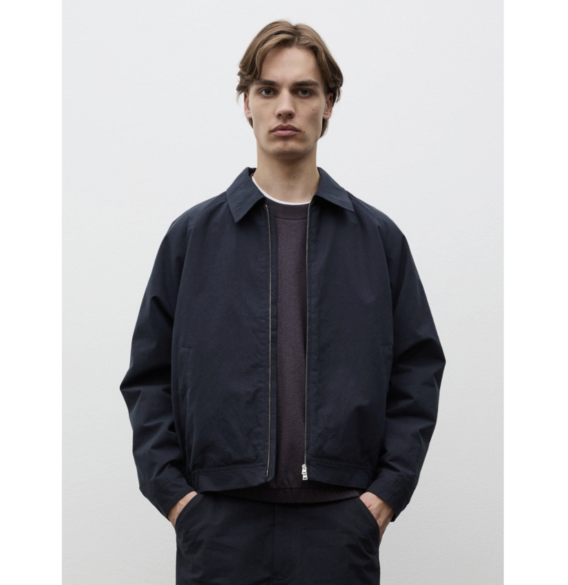 Norse Projects  Stensholt Buff Cotton Blouson Dark Navy