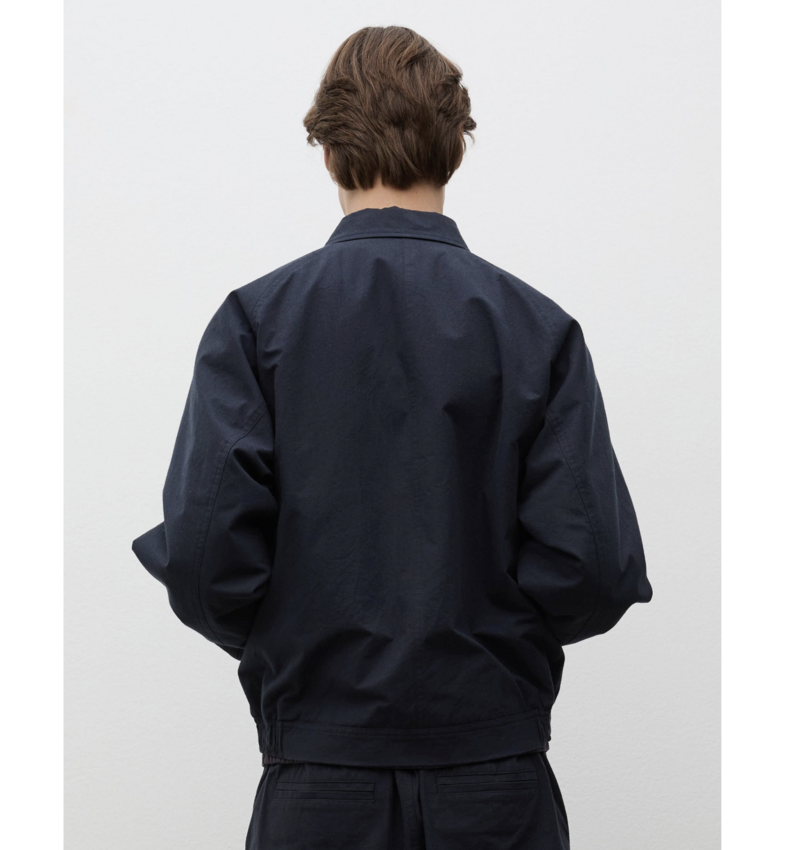 Norse Projects  Stensholt Buff Cotton Blouson Dark Navy