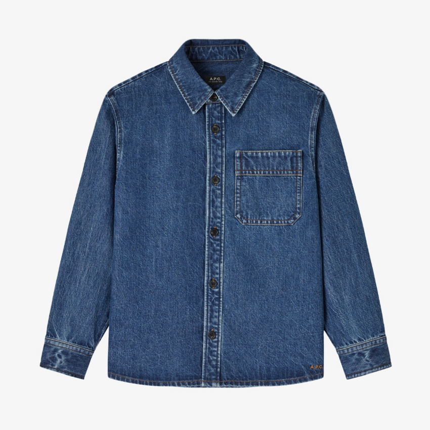 A.P.C. Paris Basile Overshirt Indigo Delave