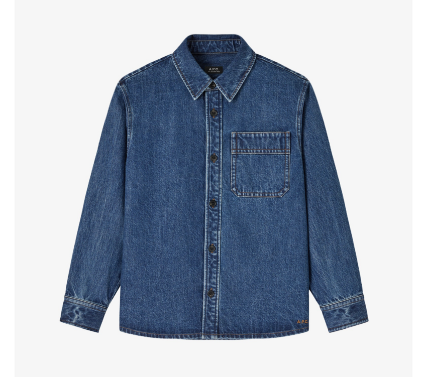 A.P.C. Paris Basile Overshirt Indigo Delave