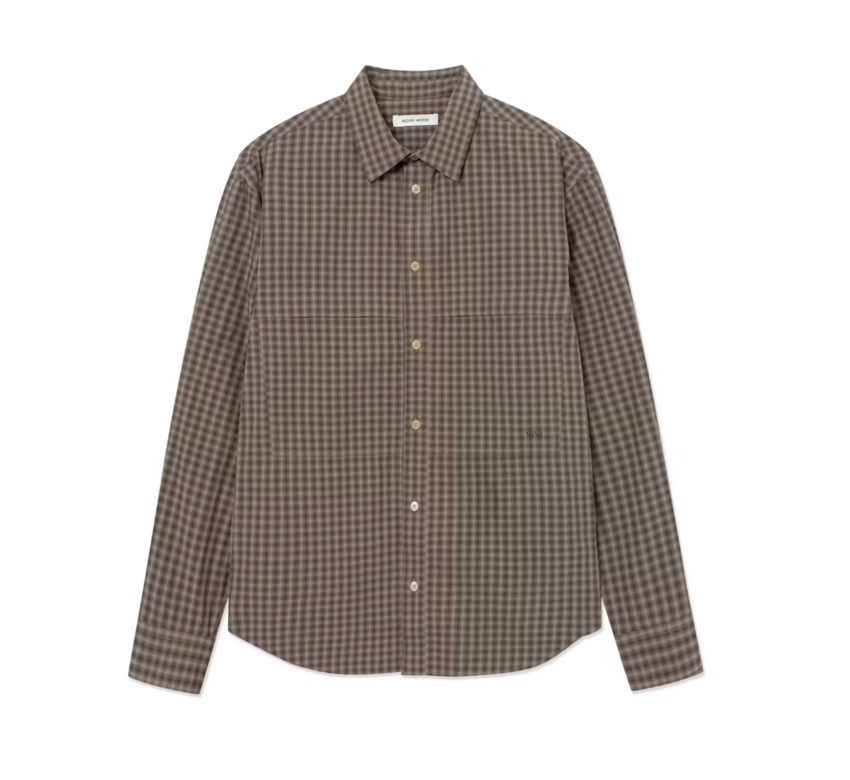 Wood Wood Carter Shirt Crocodile Check