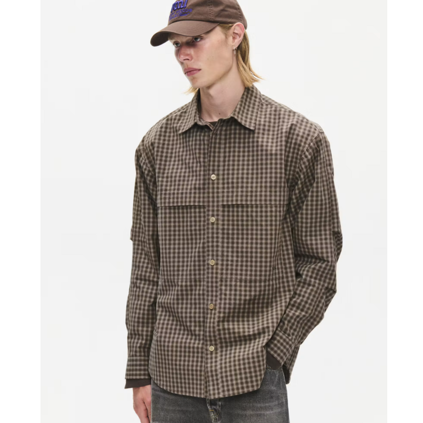 Wood Wood Carter Shirt Crocodile Check