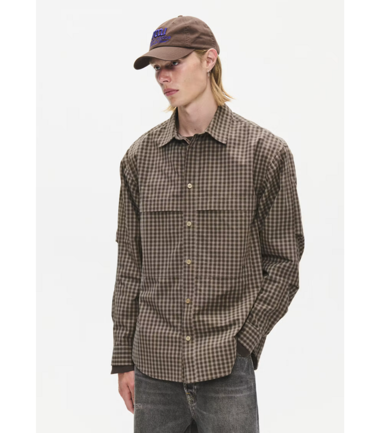 Wood Wood Carter Shirt Crocodile Check