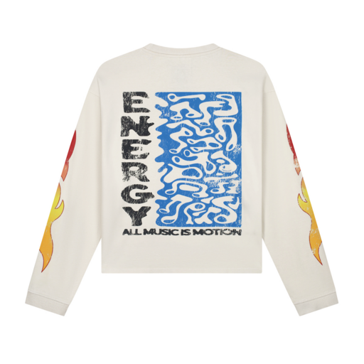 LOVELEE DAE LS Frankie Tee Energy Vintage White