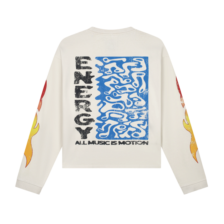 LOVELEE DAE LS Frankie Tee Energy Vintage White
