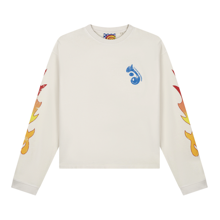 LOVELEE DAE LS Frankie Tee Energy Vintage White