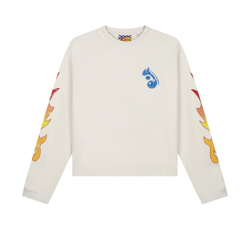 LOVELEE DAE LS Frankie Tee Energy Vintage White
