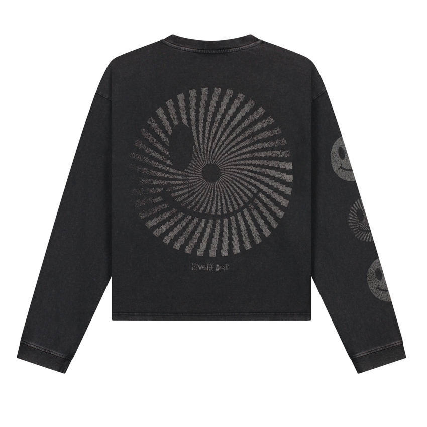 LOVELEE DAE LS Frankie Tee Clash Washed Black