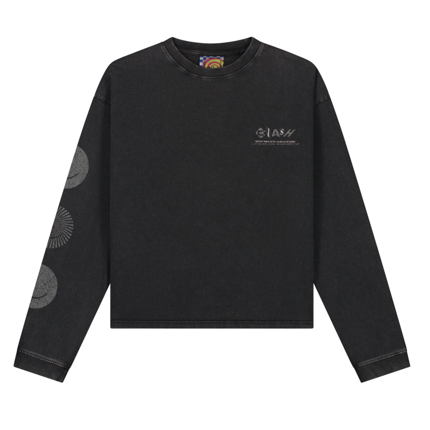 LOVELEE DAE LS Frankie Tee Clash Washed Black