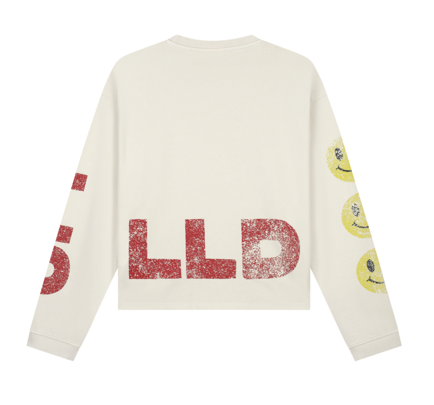 LOVELEE DAE LS Frankie Tee LLD Smile Vintage White