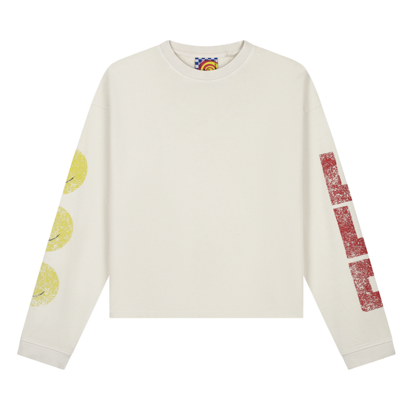 LOVELEE DAE LS Frankie Tee LLD Smile Vintage White
