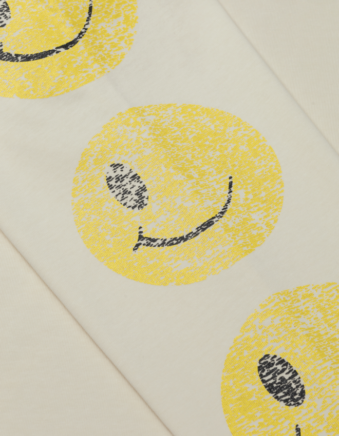 LOVELEE DAE LS Frankie Tee LLD Smile Vintage White