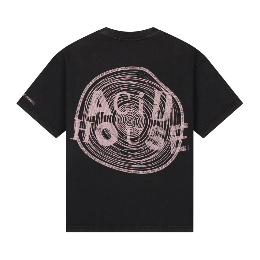 LOVELEE DAE SS Chuck Tee Acid House Washed Black