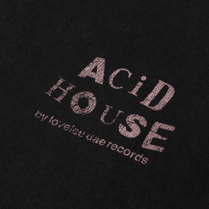 LOVELEE DAE SS Chuck Tee Acid House Washed Black