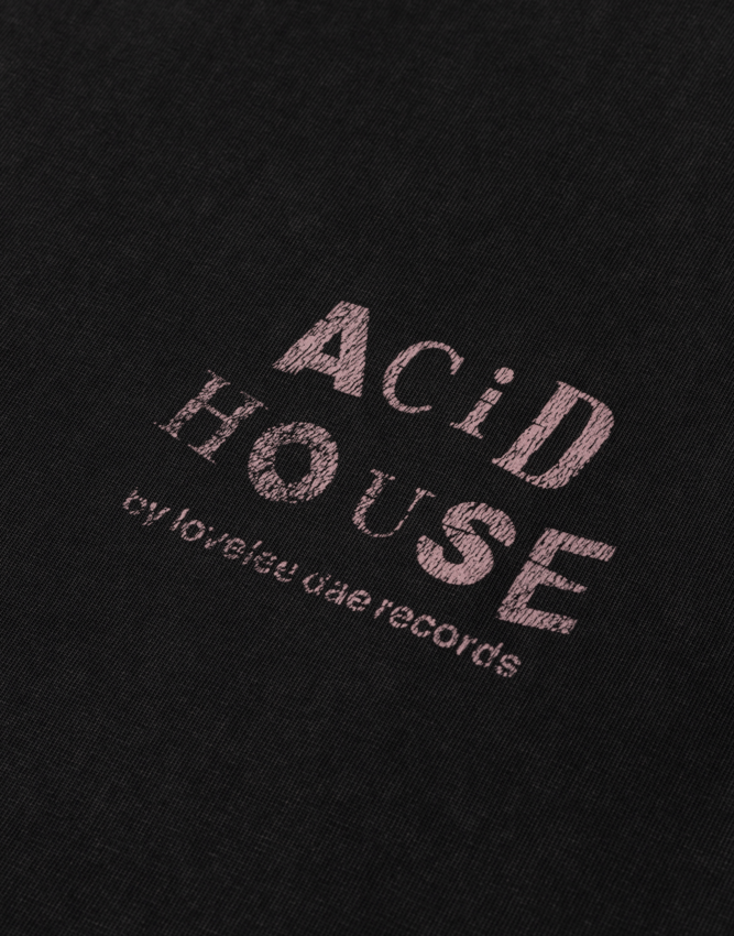 LOVELEE DAE SS Chuck Tee Acid House Washed Black
