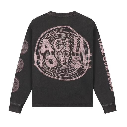 LOVELEE DAE LS Chuck Tee Acid House Washed Black