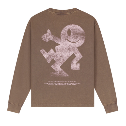 LOVELEE DAE LS Chuck Tee Jack Logo Trippy Taupe