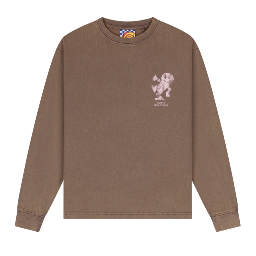 LOVELEE DAE LS Chuck Tee Jack Logo Trippy Taupe