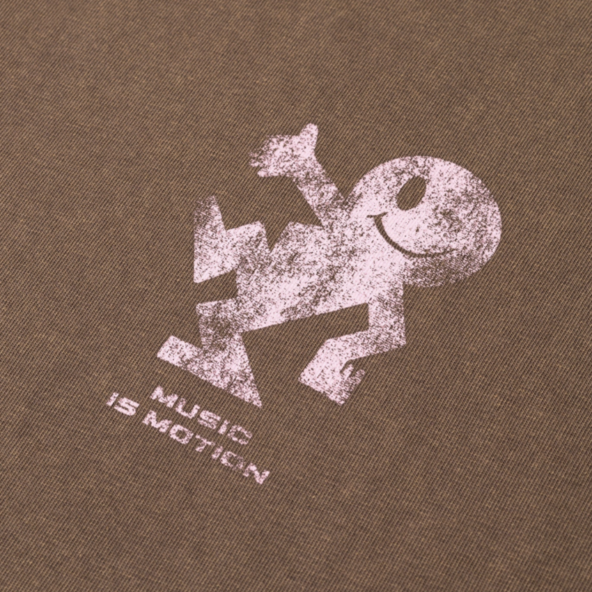 LOVELEE DAE LS Chuck Tee Jack Logo Trippy Taupe