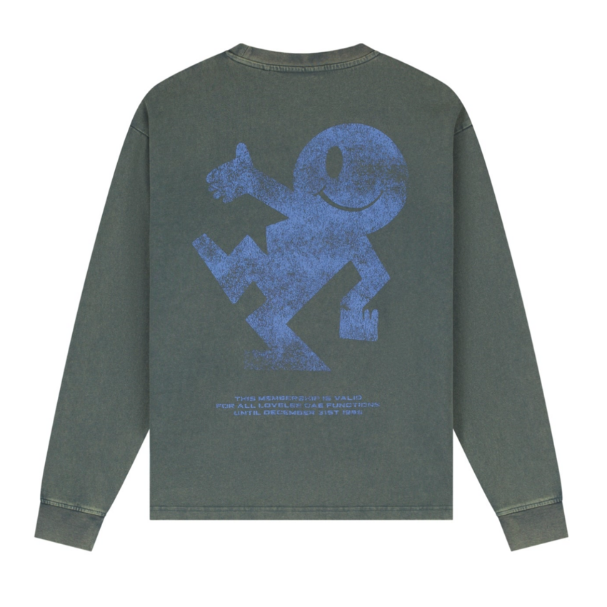 LOVELEE DAE LS Chuck Tee Jack Logo Groovy Green
