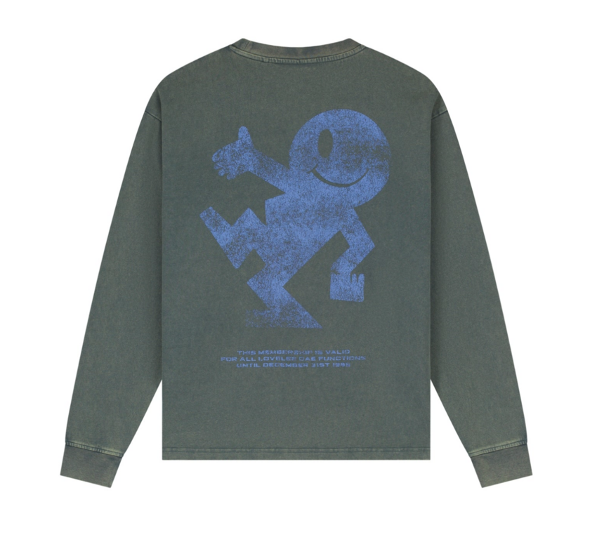 LOVELEE DAE LS Chuck Tee Jack Logo Groovy Green