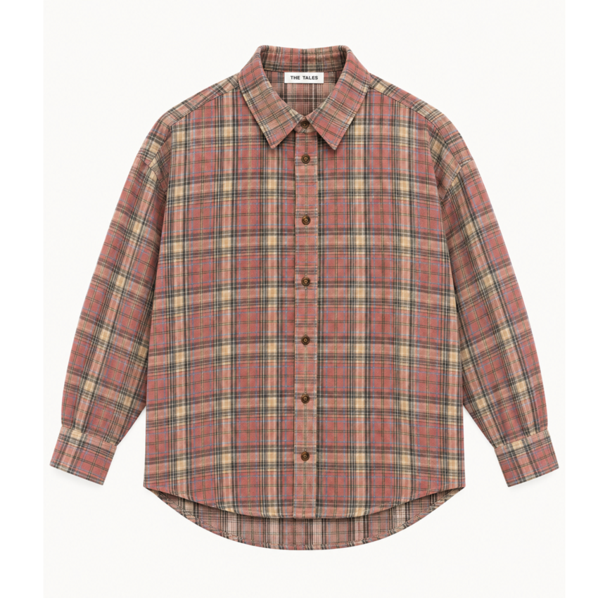 The Tales Reversible Flannel Shirt Pink