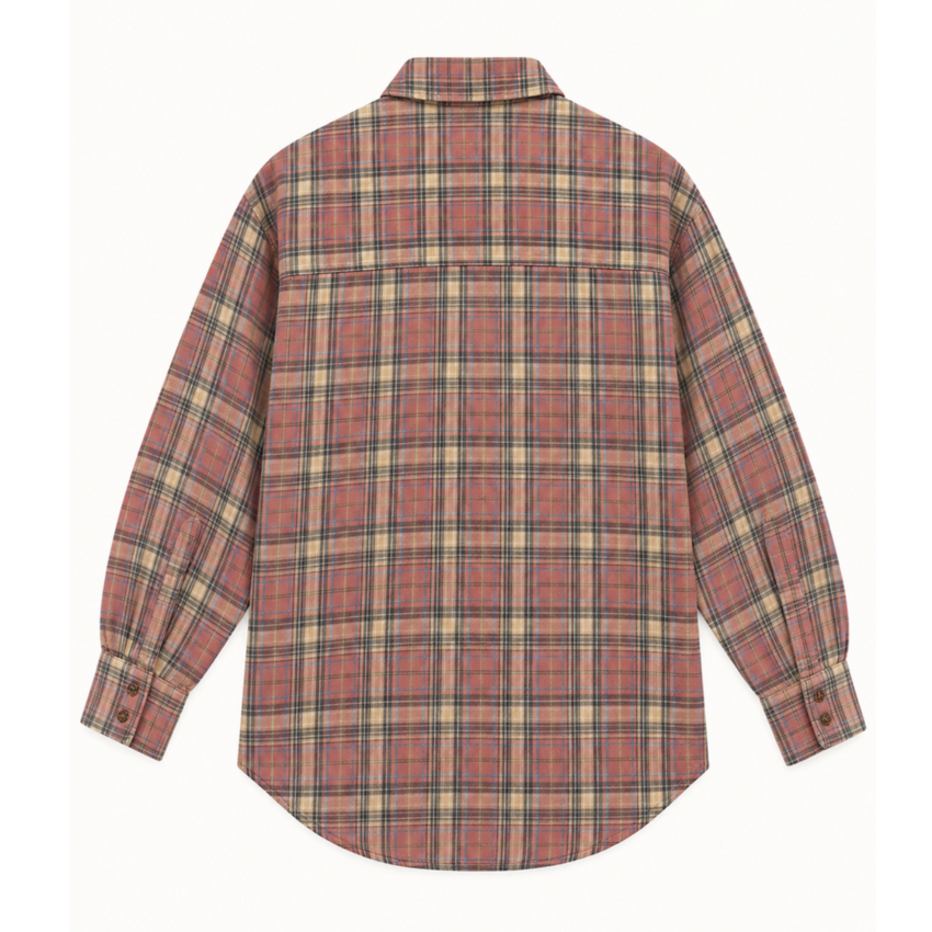 The Tales Reversible Flannel Shirt Pink