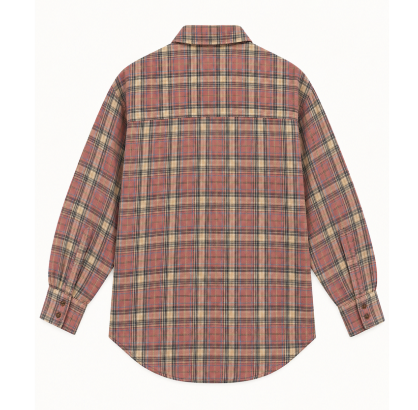 The Tales Reversible Flannel Shirt Pink