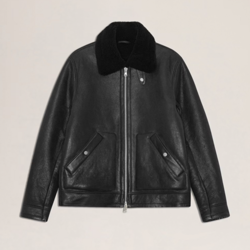NN.07 Atkinson Shearling Jacket 8173 Black