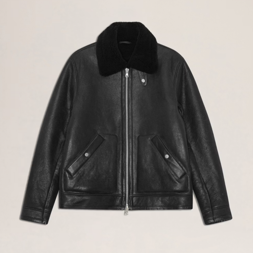 NN.07 Atkinson Shearling Jacket 8173 Black