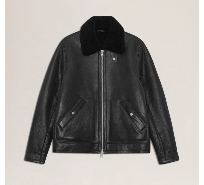 NN.07 Atkinson Shearling Jacket 8173 Black
