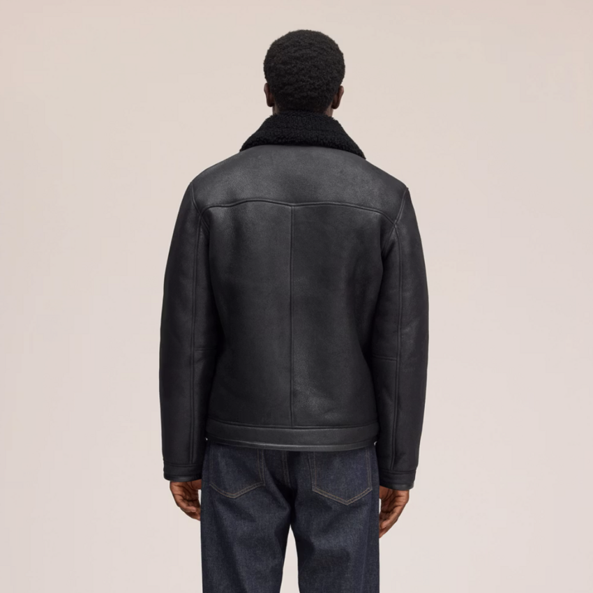 NN.07 Atkinson Shearling Jacket 8173 Black