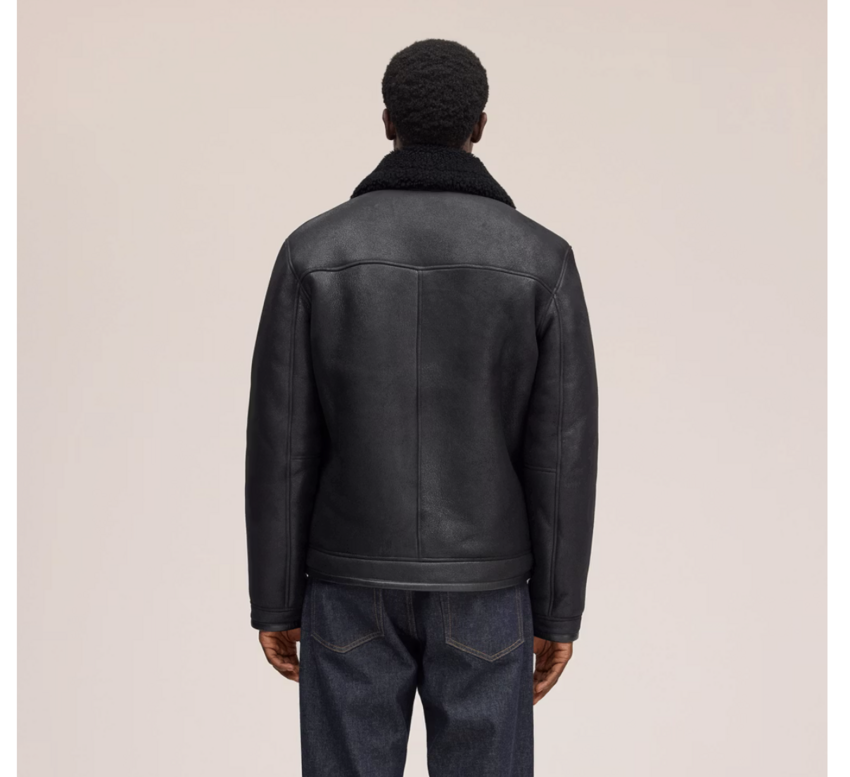 NN.07 Atkinson Shearling Jacket 8173 Black