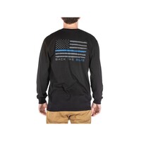 Thin Blue Line Long Sleve - Black