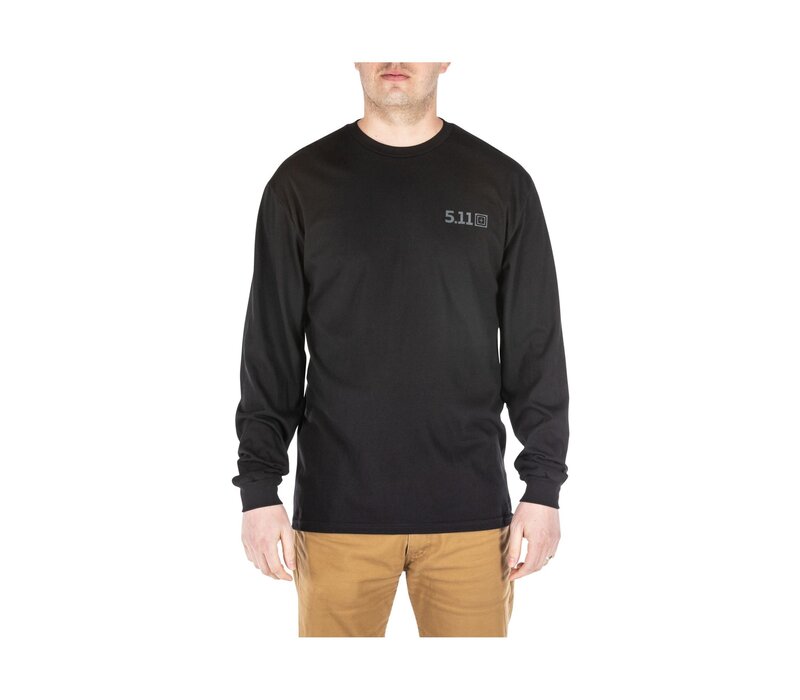 Thin Blue Line Long Sleve - Black