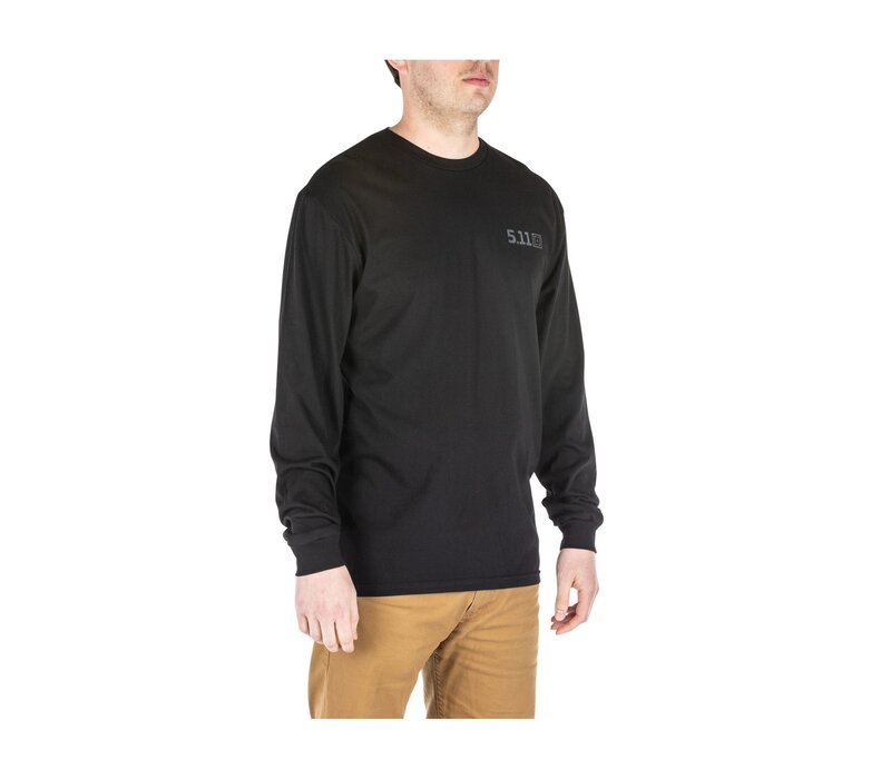 Thin Blue Line Long Sleve - Black