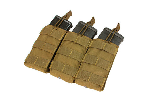Condor MA27 Triple Open Top M4/M16 Mag Pouch - Coyote Brown