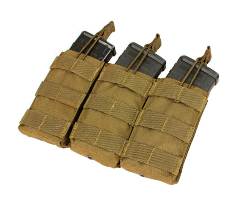 MA27 Triple Open Top M4/M16 Mag Pouch - Coyote Brown