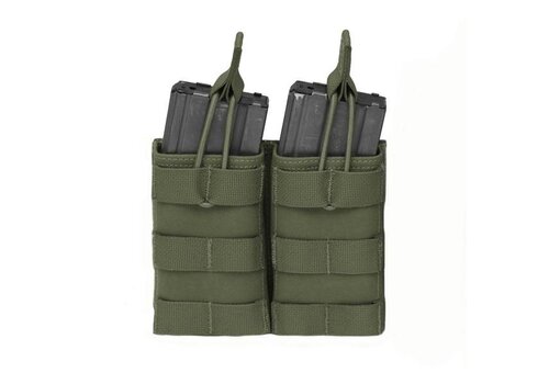 Warrior Double Open 5.56 Mag Bungee Retention - Olive Drab