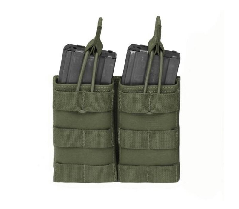 Double Open 5.56 Mag Bungee Retention - Olive Drab