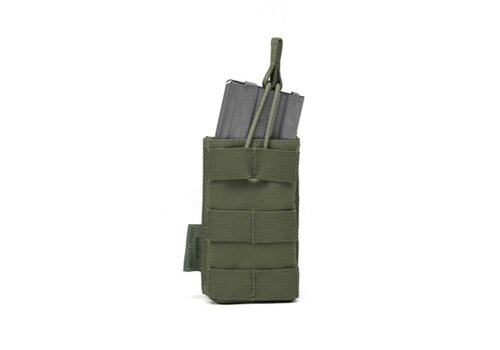 Warrior Single Open 5.56 Mag Bungee Retention- Olive Drab