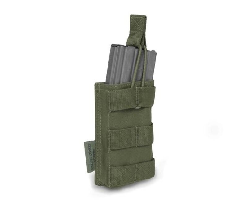 Single Open 5.56 Mag Bungee Retention - Olive Drab