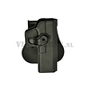 Glock 17/22/28/31 Holster links handig - Zwart