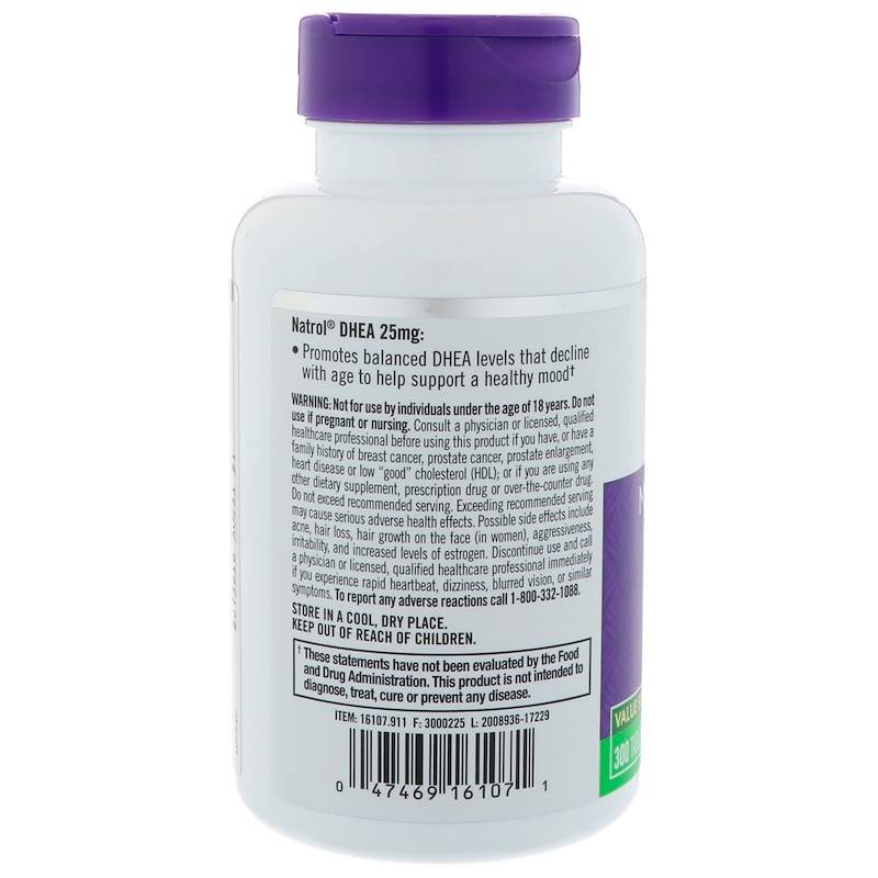 Natrol Buy DHEA, 25 mg, 300 Tablets